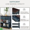 Console Table, Entryway Table with 3 Drawers & 2 Tier Open Shelf Mid-century Modern Accent Table with Solid Wood Legs - 2 of 4