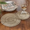 Park Designs Cream Lace Accent Mat Set of 2 - 2 of 4
