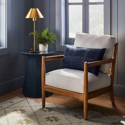Park Valley Ladder Back Wood Arm Accent Chair Cream - Threshold™ designed with Studio McGee