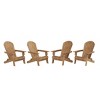 WestinTrends Tuscany HIPS¬¨‚Ä†Outdoor¬¨‚Ä†Patio¬¨‚Ä†Folding¬¨‚Ä†Adirondack¬¨‚Ä†Chair (Set of 4) - 4 of 4