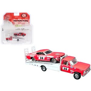 Ford F-350 Ramp Truck #38 & 1969 Ford Mustang T/A #38 Coca-Cola Allan Moffat 1/64 Diecast Model Cars Greenlight for ACME - 1 of 4