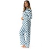 #FollowMe Printed Flannel Button-Front PJ Pant Set  Classic, Cozy Sleepwear - 2 of 3