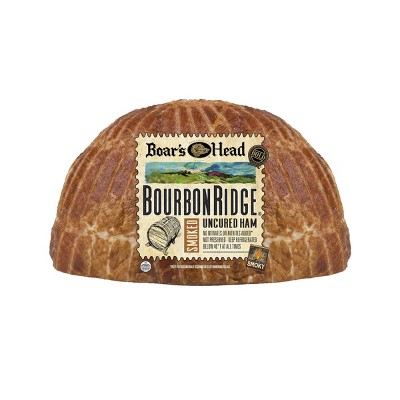 Boar’s Head Bold BourbonRidge Uncured Smoked Ham - 3lbs - priced per lb