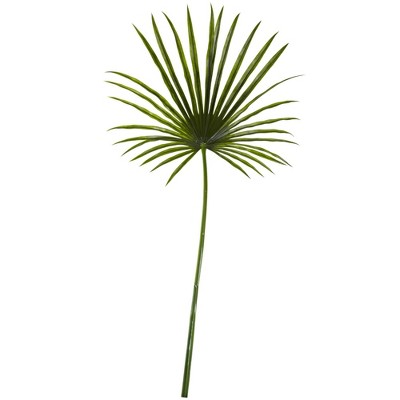 Nearly Natural 50-in Fan Palm Spray Artificial Plant (set Of 2) : Target