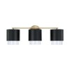 Capital Lighting Weller 3 - Light Vanity in  Matte Brass/Black - 2 of 4