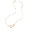 HOPE LOVE SHINE 50th Birthday Gift for Her – 5 Ring 5 Decades Gold Silver Necklace, 50 year old Party Celebration - 2 of 4
