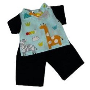 Doll Clothes Superstore Zoo Print Scrubs Fit 14 Inch Baby Alive And Little Baby Dolls - 1 of 4