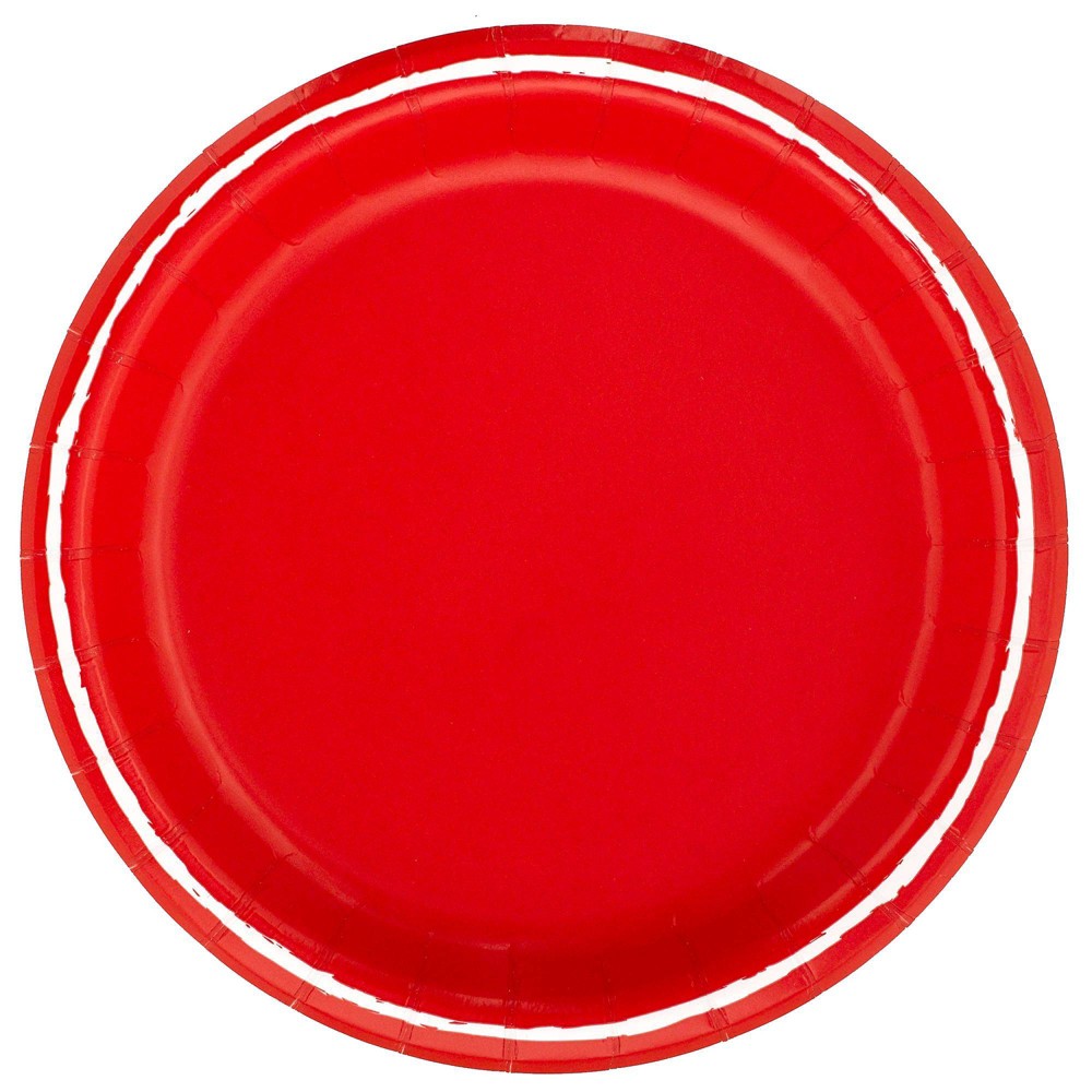 Photos - Other tableware 6.75" 20ct Snack Paper Plates Red - Spritz™