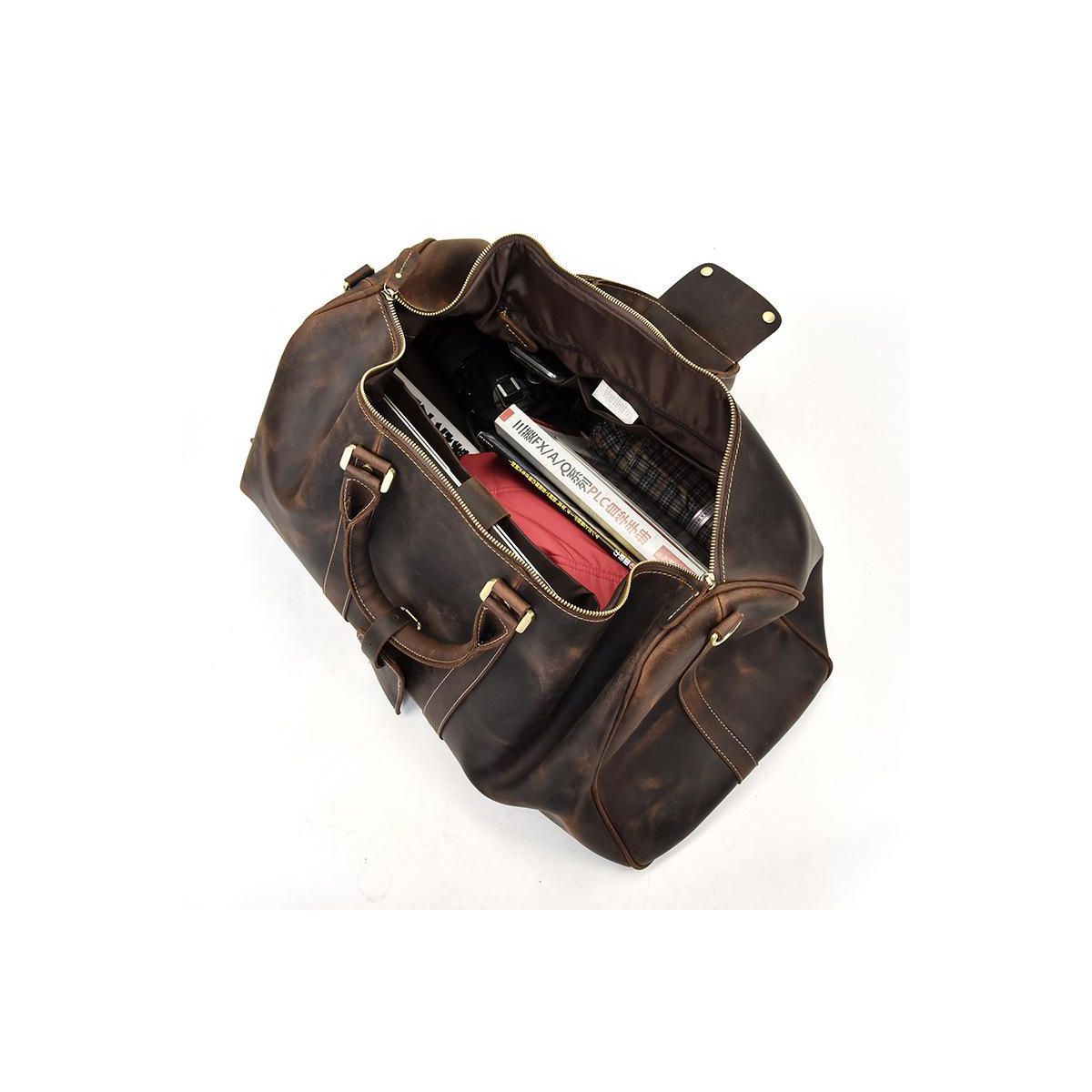 The Bjarke Weekender | Handcrafted Leather Duffle Bag - thumbnail 4