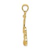 Black Bow Jewelry 14k Yellow Gold Polished Violin Pendant - 2 of 4