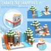 SEVOBAL Building Sets 100Pcs Snow World Magnetic Blocks for Children Educational STEM Toy Gift, Multicolor, 10.63"*5.31"*2.36" - 2 of 4