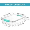 6 Qt Plastic Storage Bins with Lids,Clear Sensory Bins,Arts Organizers and Storage,Stackable Containers for Home Office and School Supplies,4 Pack - 2 of 4