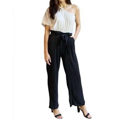 Women's Marvelous in Manhattan One-Shoulder Jumpsuit - Dress Day