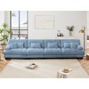 Oversized 173.2" Chenille Modular 4-seater Sectional Sofa with Bolster Armrests, 4-Piece Free combination Sofa - 3 of 4