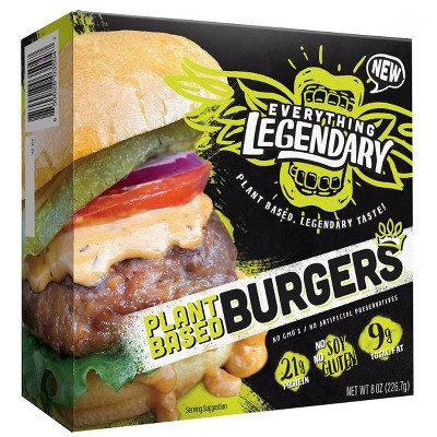 Everything Legendary Plant-Based Burgers - 8oz