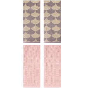 REGALWOVEN 4 Pcs Cotton Bathroom Decorative Hand Towels - 1 of 4