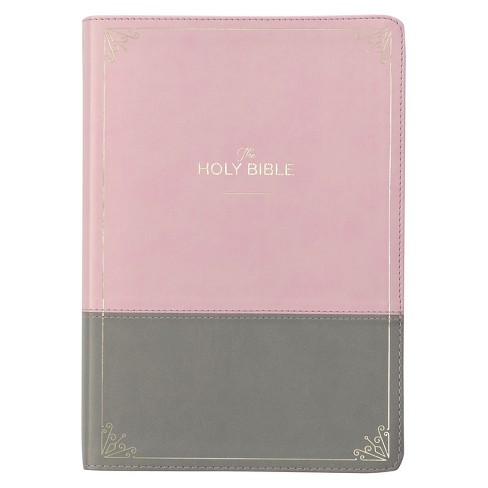 KJV Holy Bible, Giant Print Standard Size Faux Leather Red Letter Edition - Ribbon Marker, King James Version, Pink [Book]