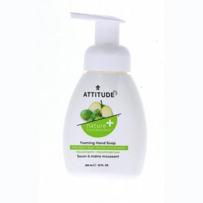 Attitude Foaming Hand Soap, Green Apple & Basil, 10 oz