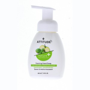 Attitude Foaming Hand Soap, Green Apple & Basil, 10 oz - 1 of 4