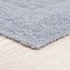 Hastings Home 100% Cotton Reversible Bath Mat Set - Silver, 2 Pieces - 3 of 4