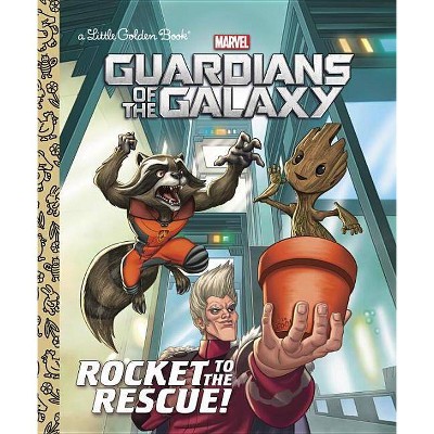 Rocket to the Rescue! (Marvel: Guardians of the Galaxy) - (Little Golden Book) by  John Sazaklis (Hardcover)