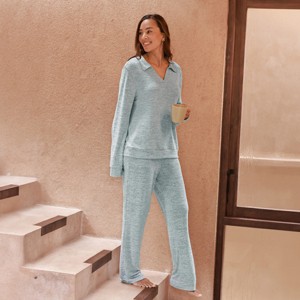 Women's Ultimate Cozy Comfort Pajama Set Plush Knit Loungewear Set - Cupshe - 1 of 4