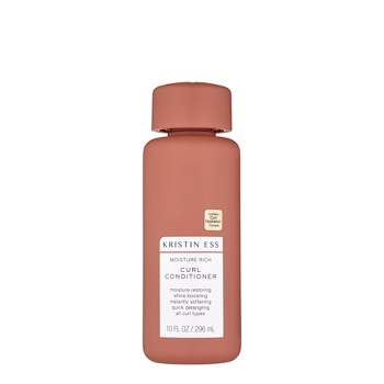 Kristin Ess Moisture Rich Curl Conditioner for Dry Damaged Curly + Wavy Hair, Vegan + Sulfate Free - 10 fl oz