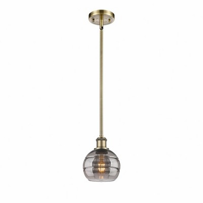 Rochester - 1 Light Stem Hung Mini Pendant In Industrial Style-7.88 Inches Tall and 5.88 Inches Wide