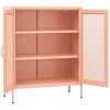vidaXL Storage Cabinet Pink Steel 31.5x13.8x40.0 in - 4 of 4