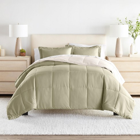 Reversible Comforter And Shams Set, Ultra Soft, Easy Care, - Becky