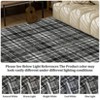 Checkered Area Rug – Non-Slip Machine Washable Low Pile Farmhouse Rug for Living Room/Bedroom/Dining Room - 4 of 4