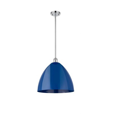 Plymouth Dome - 1 Light Stem Hung Pendant In Industrial Style-16.75 Inches Tall and 16 Inches Wide