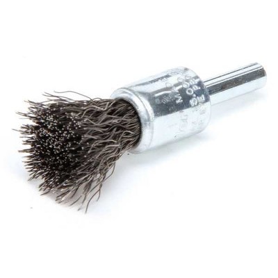 Weiler  Crimped Wire End Brush,Steel,1/2 In. 96100