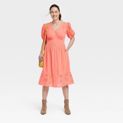 Women's Short Sleeve A-Line Dress - Knox Rose