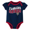NHL Florida Panthers Infant Girls' 3pk Bodysuits - 4 of 4