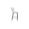 Meridian Furniture,Lily Cream Velvet Stool, Set of 2 - 4 of 4