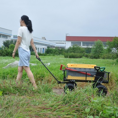 HANPURE Wagon Cart Garden cart trucks make it easier to transport firewood TC1840BKG