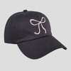 Anna-Kaci Women's Baseball Cap with Bow Embroidery - 3 of 4