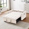 NicBex 55 Inch Loveseat,Modern Velvet Loveseat Sofa/Pullout Bed with Reclining Backrest,Convertible Sleeper Sofa Bed for Living Room - 3 of 4