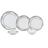 Lorren Home Trends Porcelain Wavy Edge Dinnerware Set, 24 Piece Service for 4 by Lorren Home Trends: Victoria Design - 3 of 4
