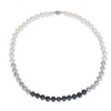 EVERLY JEWELRY | Sterling Silver 7.5-8mm Multi-Colored Cultured Freshwater Pearl Strand Necklace, 18" - 2 of 4