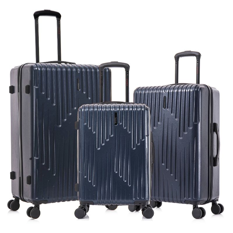 InUSA Drip Lightweight Hardside Spinner 3pc Luggage Set - Blue, 6 of 16