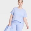 Women's Beyond Ease Crewneck Legging Friendly Short Sleeve T-Shirt - All In Motion™ - 3 of 3