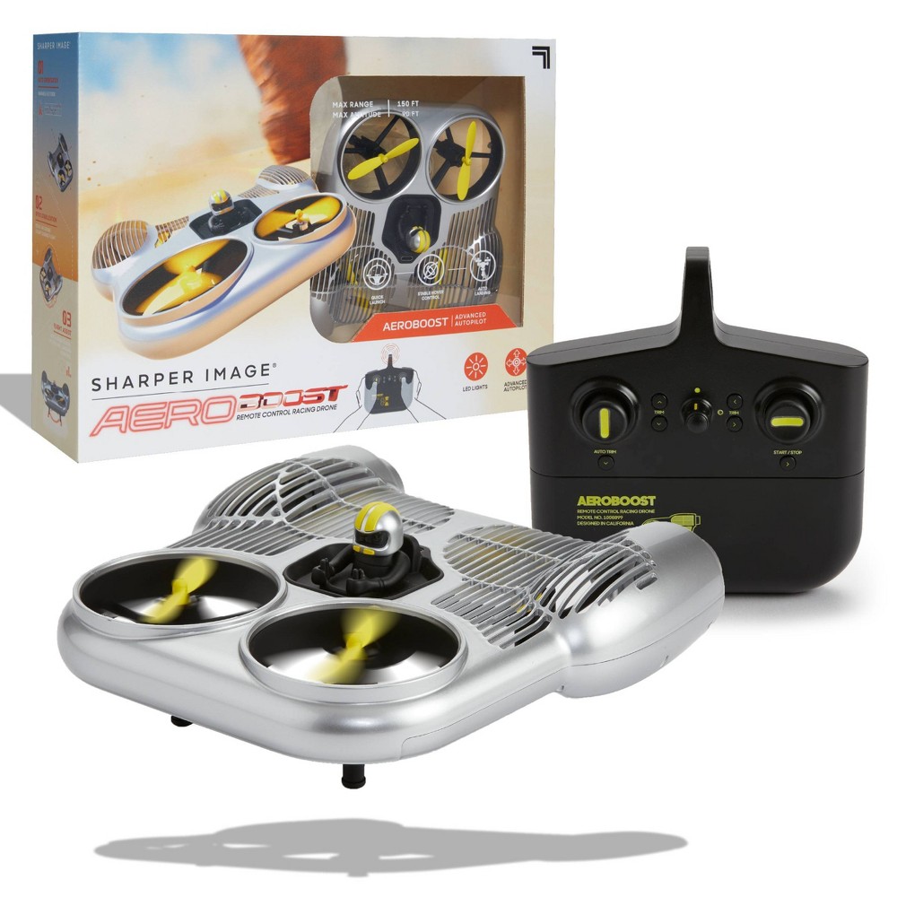 Sharper Image Toy Remote Control Aero Boost Racing Drone 