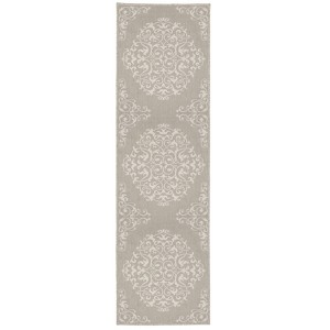 Oriental Weavers Portofino 6649W Taupe/ Ivory Indoor/Outdoor Area Rug - 1'10" x 7'3" - 1 of 4