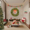 Prelit Christmas Wreaths for Front Door, Weather Resistant with LED Lights & Red Bow for Fireplace Garage Gates Indoor Outdoor - 4 of 4
