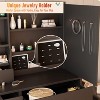 DYHOME Makeup Vanity Desk with Mirror and Lights & Charging Station, with 6 Drawers, Jewelry Storage, Make Up Table Set, Makeup Desk Stool Included - 3 of 4