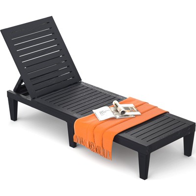 Aheaplus Outdoor Chaise Lounge Chair for Poolside Patio
