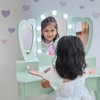 Teamson Kids Heart Glow Wooden Vanity Set with LED Lights Mirror & Stool - 4 of 4