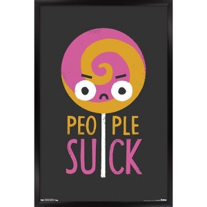 Trends International David Olenick - People Suck Framed Wall Poster Prints - 1 of 4